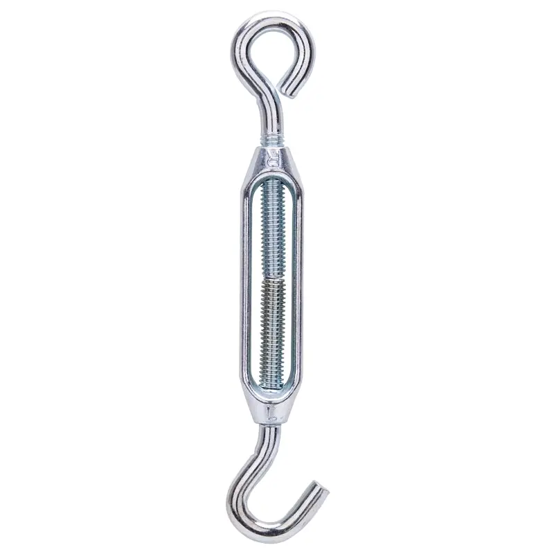 ProSource LR337 Turnbuckle, 5/16 in Thread, Hook, Eye, 9 in L Take-Up, Aluminum
