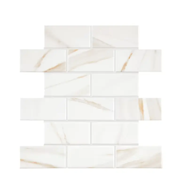 American Olean North Park White Marble 12-in x 12-in Matte Ceramic Brick Marble Look Floor and Wall Tile9.96 sq. ft./case