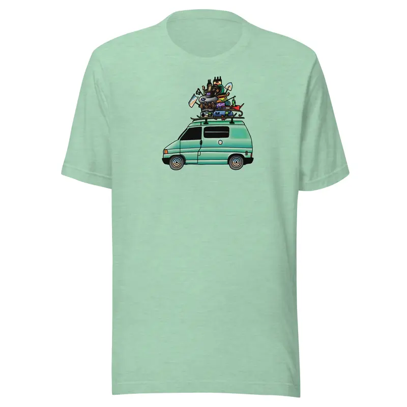 RAD Eurovan T-ShirtMint Green (Heather Prism) / XS