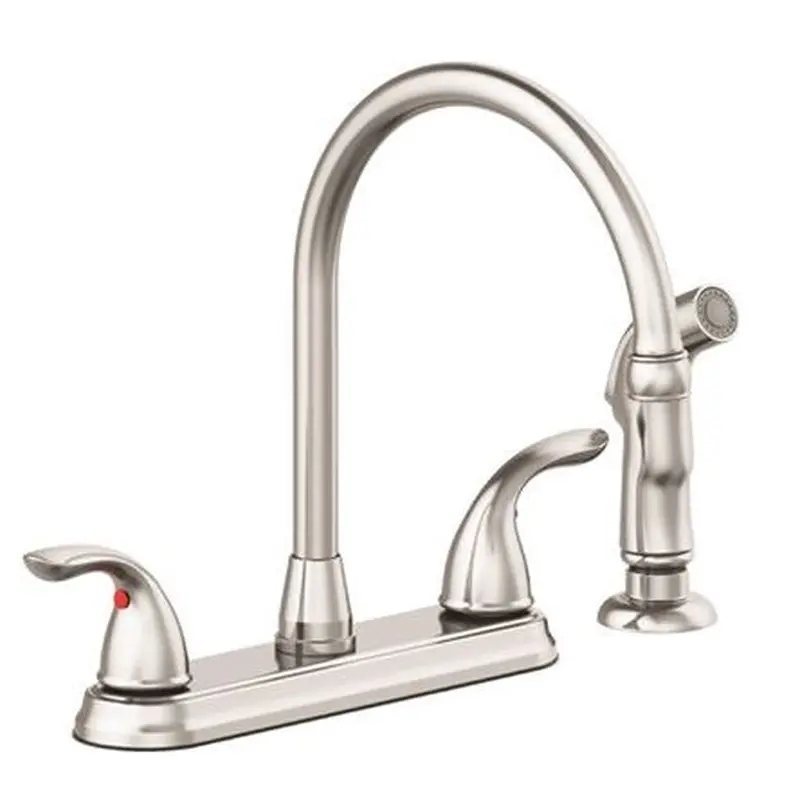 Seasons Premier 2-Handle Kitchen Faucet with Side Spray in Brushed NickelBrushed Nickel