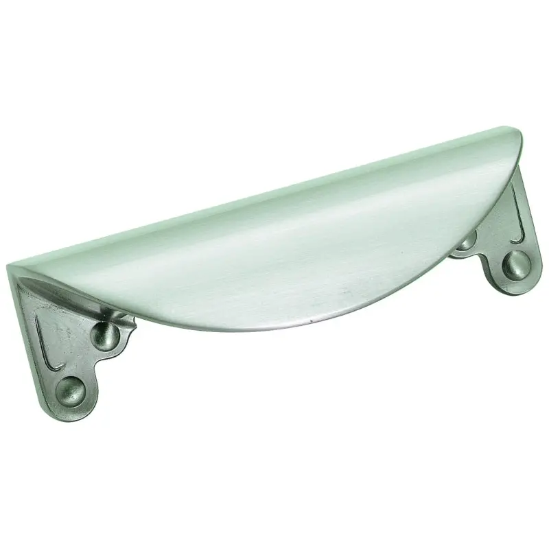Amerock Inspirations Series BP1592G10 Cup Cabinet Pull, 4-1/4 in L Handle, 1-5/16 in H Handle, 1 in Projection, Zinc
