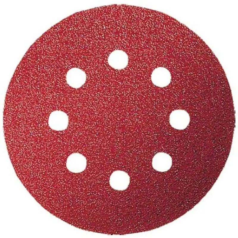 Set of Sanding Discs Diamater 8 holes, 125mm G120 5pcs