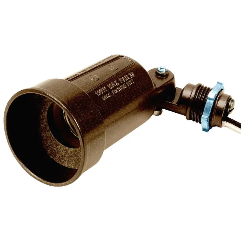 Teddico/Bwf 1001AB-1 Lamp Holder, 150 W, Metal Housing Material, Bronze