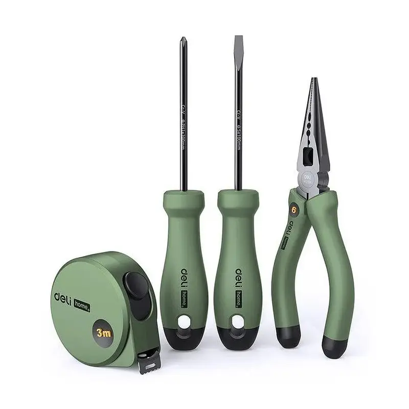 Deli Home Series Green Hand Tool Set 4 Piece | HT0004L