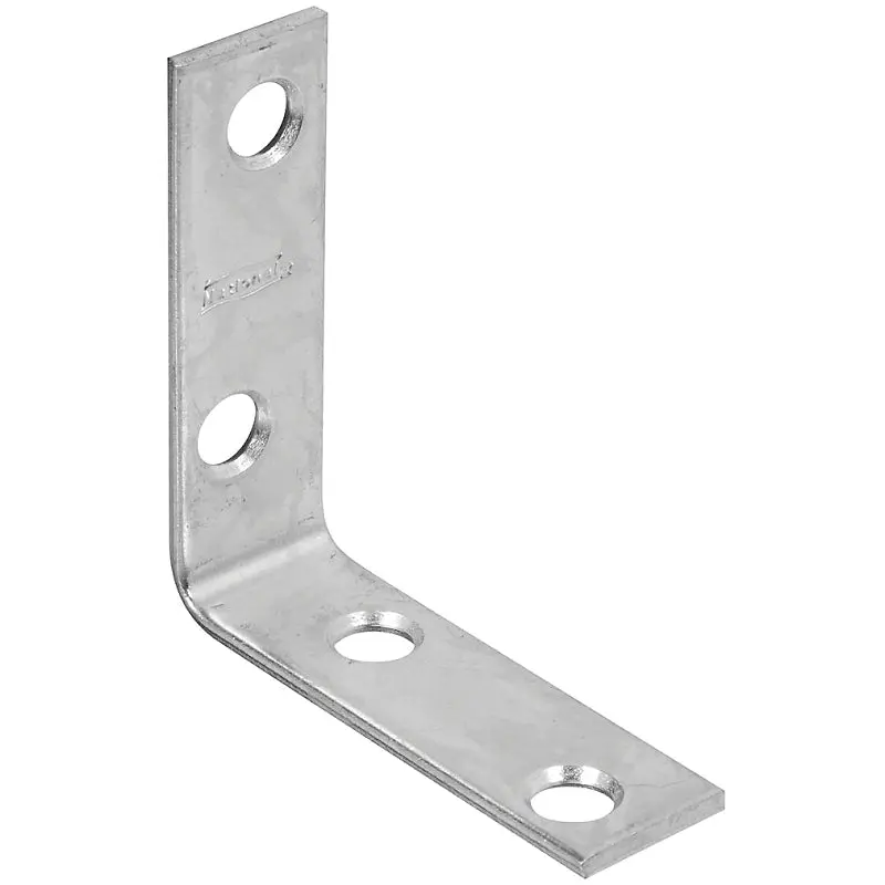 National Hardware 115BC Series N266-361 Corner Brace, 2 in L, 5/8 in W, Steel, Zinc, 0.08 Thick Material