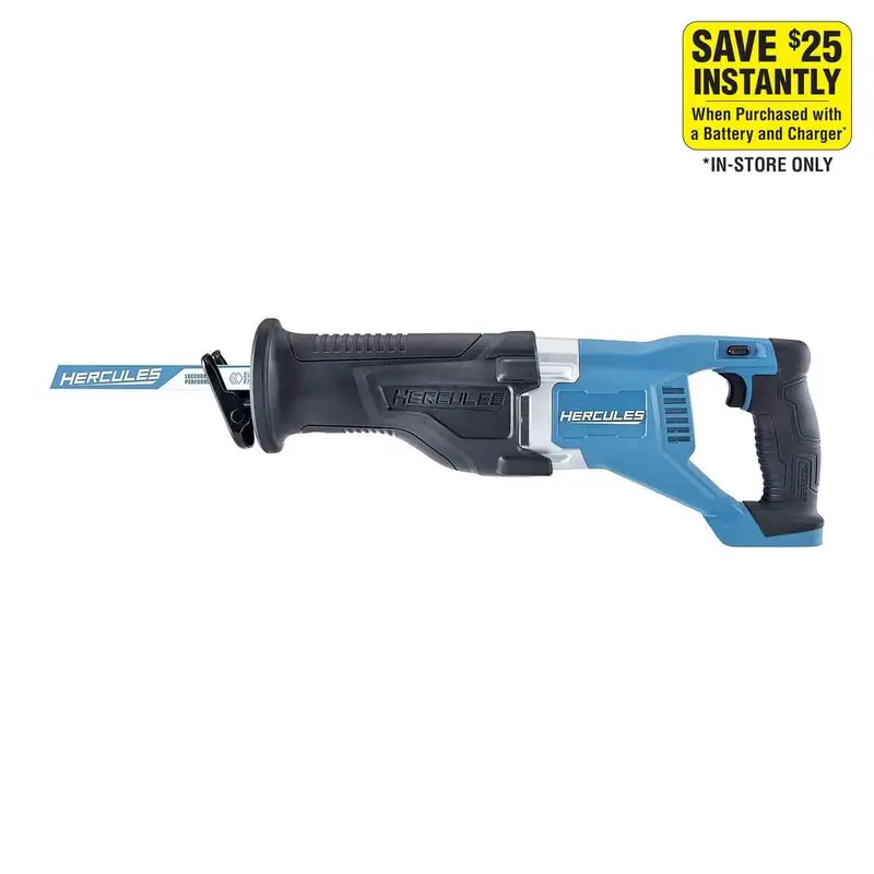20v Lithium-Ion Cordless Reciprocating Saw with Keyless Chuck and LED - Tool Only