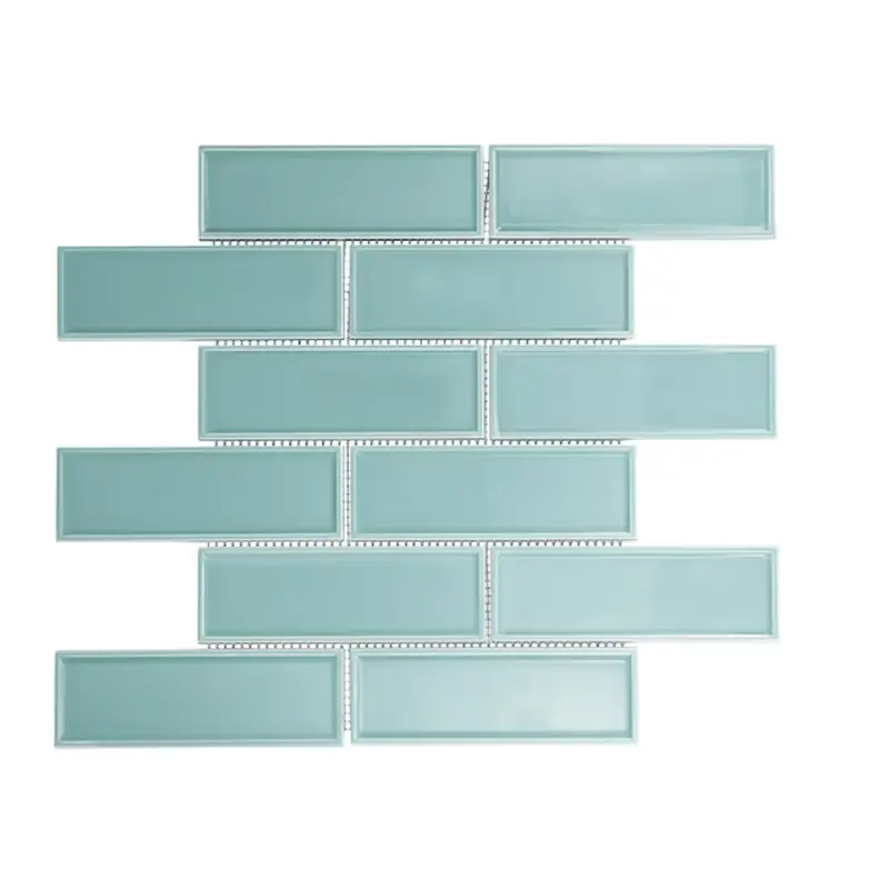 American Olean Union View Marina 12-in x 15-in Glossy Ceramic Brick Wall Tile1.03 sq.ft/piece