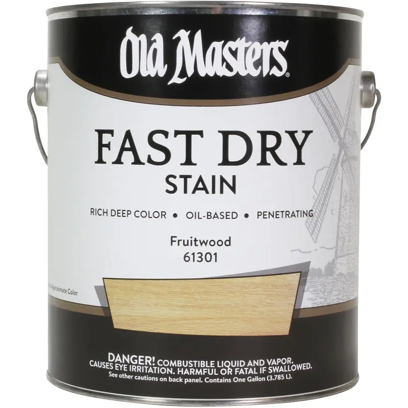 Old Masters 61301 Fast Dry Stain, Fruitwood, Liquid, 1 gal