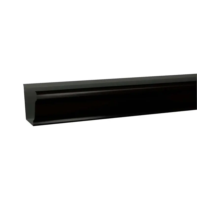 5 in. x 10 ft. K-Style Black Aluminum Gutter