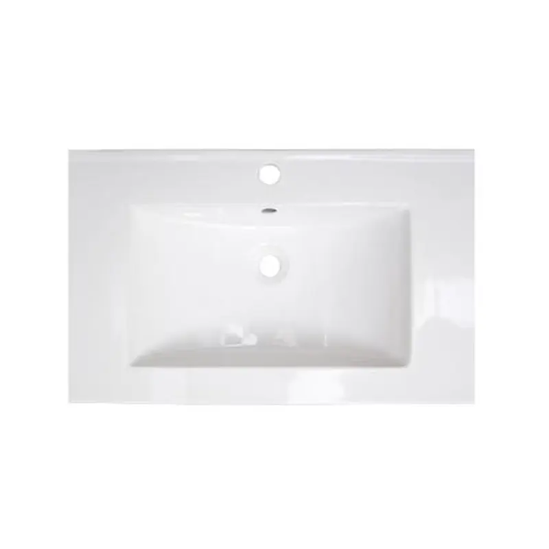 American Imaginations Roxy 24.25-in White Fire Clay Bathroom Vanity Top