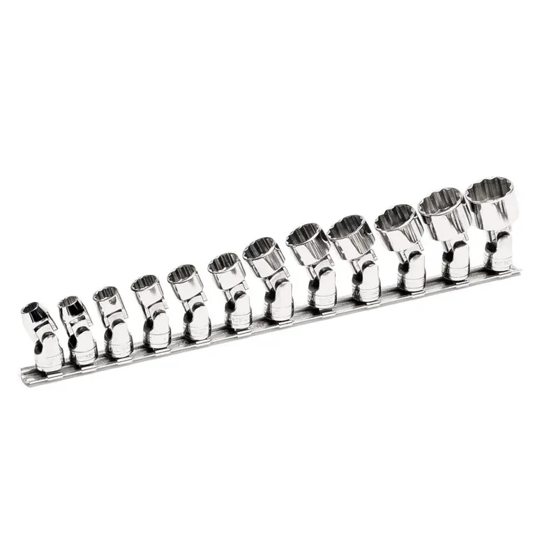 12 pc 3/8" Drive 12-Point SAE Flank Drive Shallow Universal Socket Set