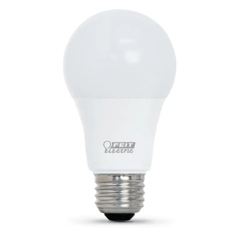 Feit Electric OM60/950CA10K/4 LED Bulb, General Purpose, A19 Lamp, 60 W Equivalent, E26 Lamp Base, Daylight Light, 4/PK