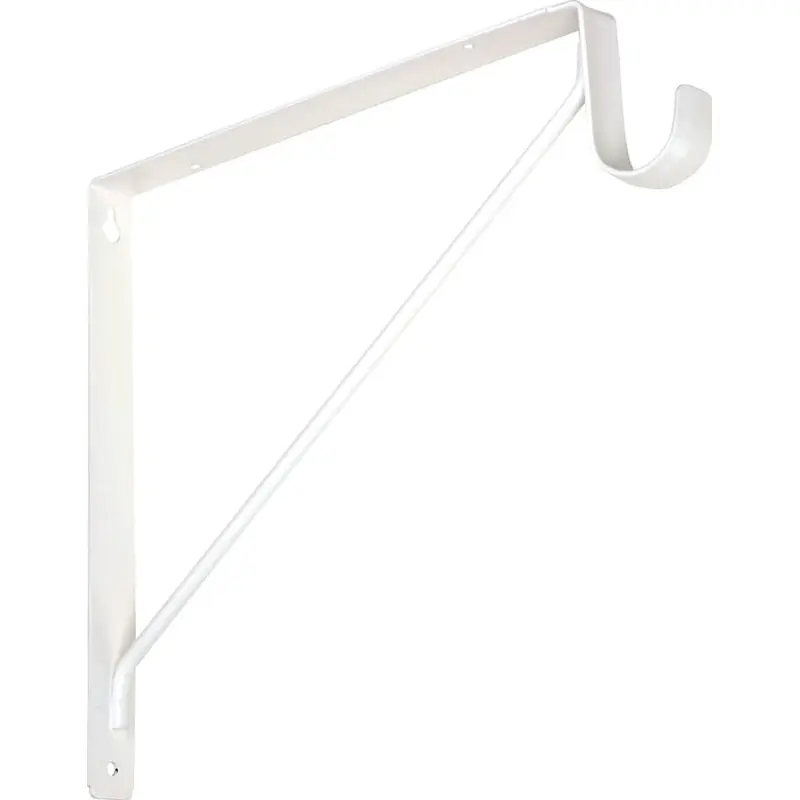 National Hardware S822-094 Shelf and Rod Bracket, 125 lb, Steel