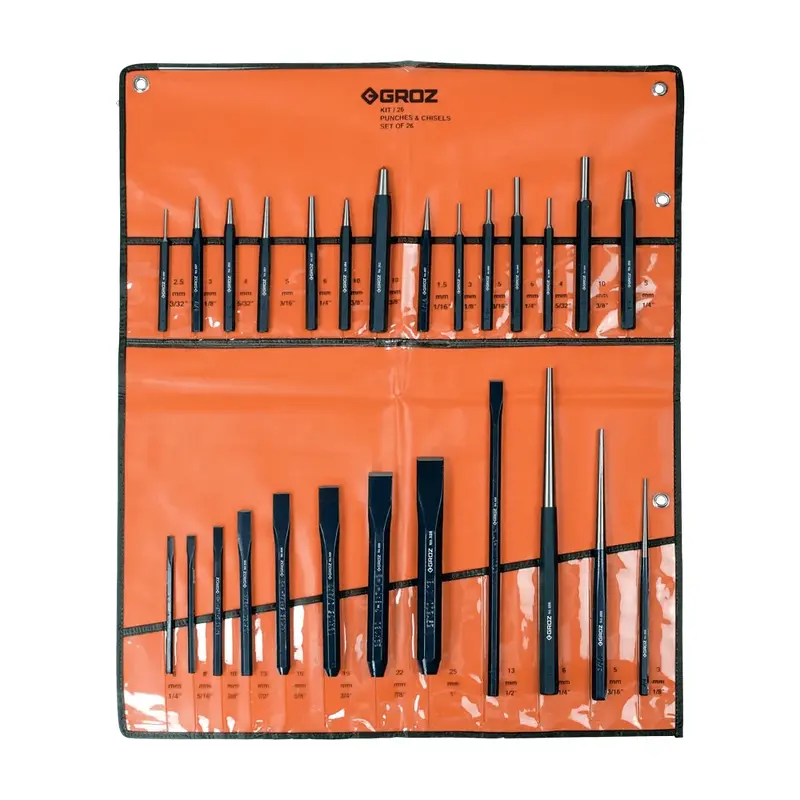 Punch & Chisel Set 26 Pc | Groz
