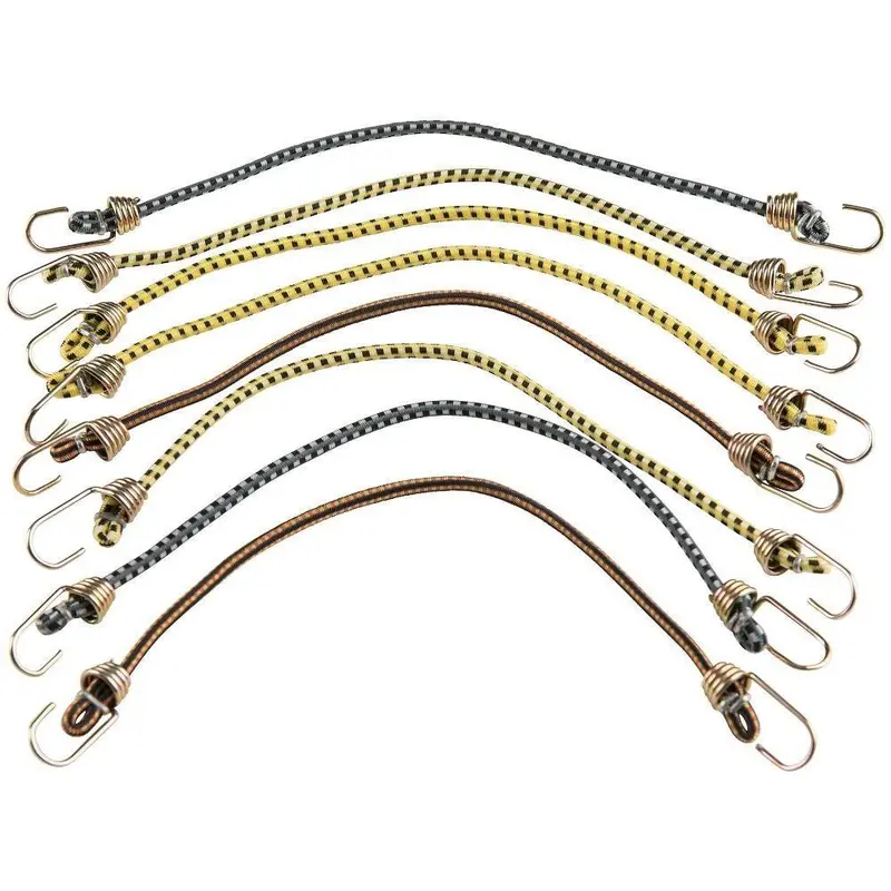10 in. Mini Bungee Cord (8-Pack)