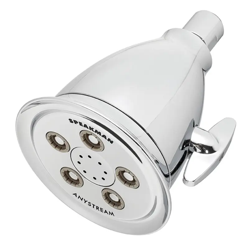 3-Spray 4.1 in. Single Wall MountHigh Pressure Fixed Adjustable Shower Head in Polished ChromePolished Chrome / 2.0 / 0.84