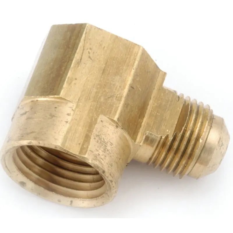 Anderson Metals 754050-0606 Tube Elbow, 3/8 in, 90 deg Angle, Brass, 1000 psi Pressure
