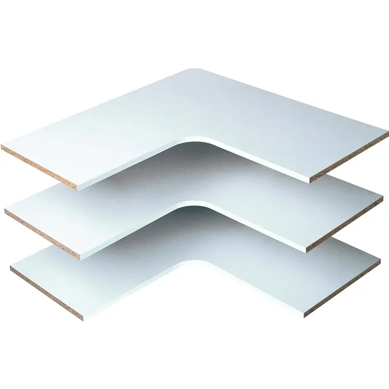 Easy Track RS3003 Corner Shelf, 14 in L, 29-7/8 in W