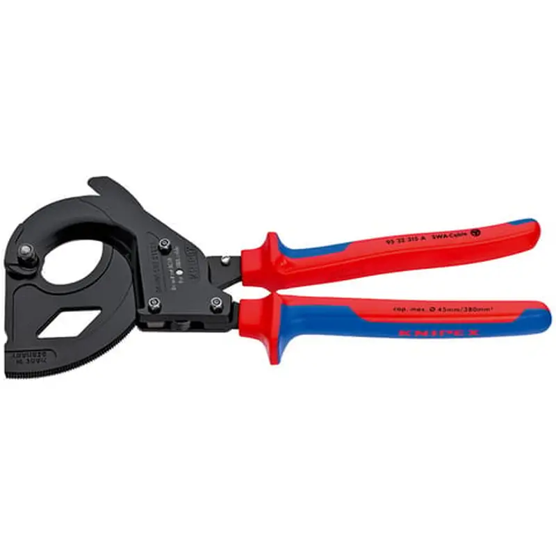 KNIPEX Cable Cutter with Ratchet Action for Steel Wire Armoured Cables (SWA)