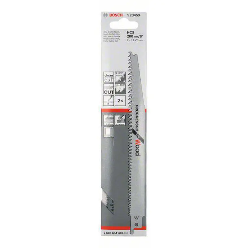 Bosch Professional HCS Progressor for Wood 5Pack saw blade | S2345X