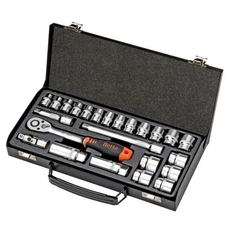 Retta 3/8 Inch Socket Set 6-Point 24 Pcs | RLT2402
