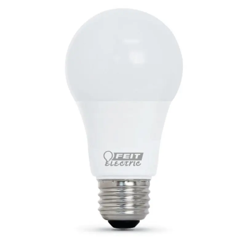 Feit Electric OM60/930CA10K/10 LED Lamp, General Purpose, A19 Lamp, 60 W Equivalent, E26 Lamp Base, Bright White Light