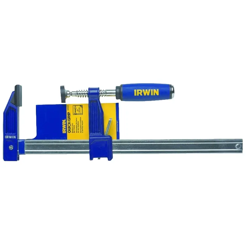 Irwin QUICK-GRIP 223112 Medium-Duty Bar Clamp, 12 in Max Opening Size, 3-1/8 in D Throat