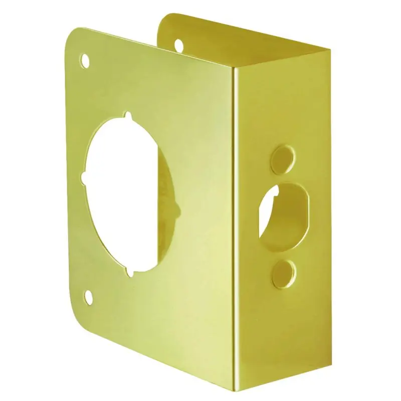 2-3/8 in. x 1-3/4 in. Solid Brass Door Reinforcer