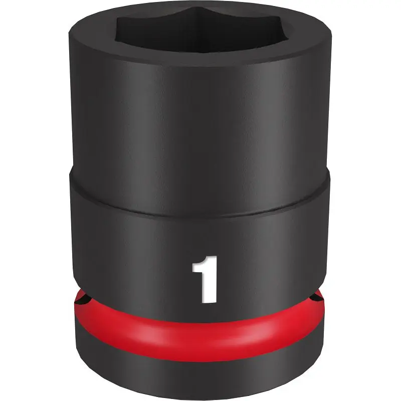 Milwaukee SHOCKWAVE Impact Duty Series 49-66-6307 Shallow Impact Socket, 1 in Socket, 3/4 in Drive, Square Drive