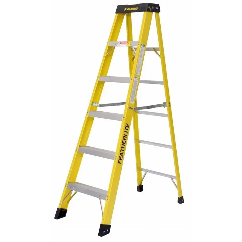 FEATHERLITE 6900 Series EXTRA-HEAVY DUTY FIBERGLASS STEP LADDERS6FT
