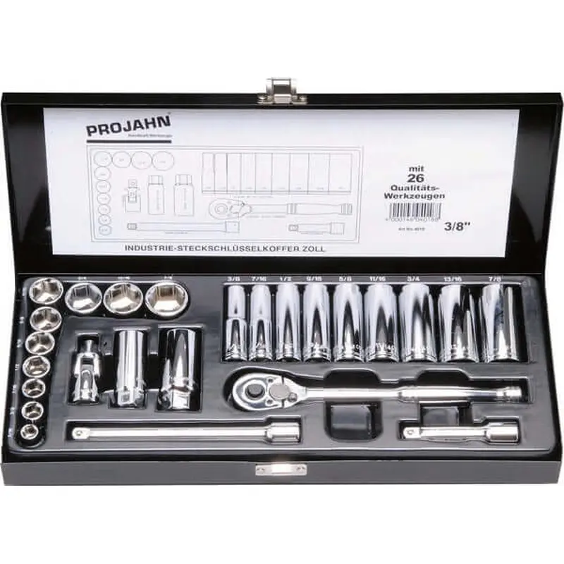 3/8 socket set inch 25pcs | 4018
