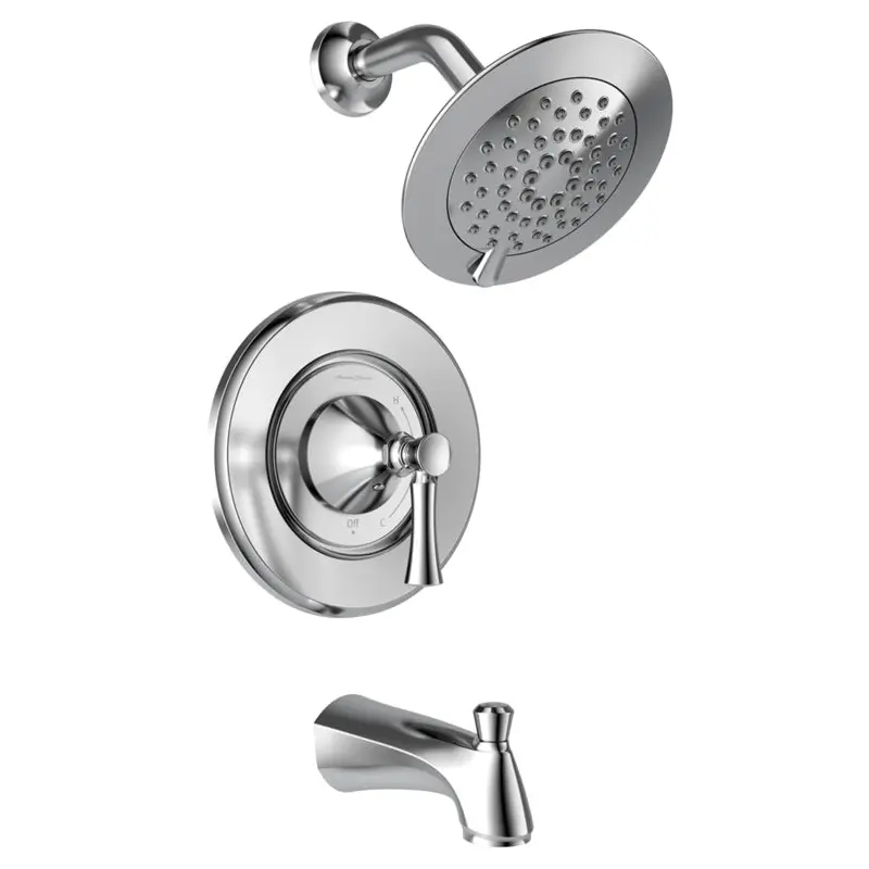 American Standard Chancellor 7022502.002 Tub and Shower Valve Trim Kit, Multi-Function Showerhead, 1.8 gpm Showerhead