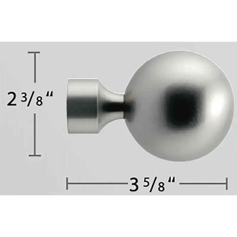 Forest 1-1/8" Alassio Finial - Various ColorsSatin Nickel 29