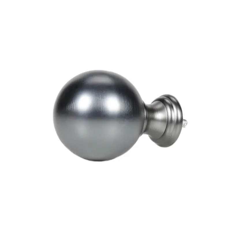 allen   roth 2-Pack Gunmetal Curtain Rod Finials