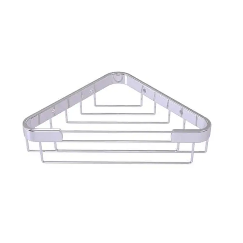 Allied Brass Toiletry Corner Shower Basket in Polished Chrome