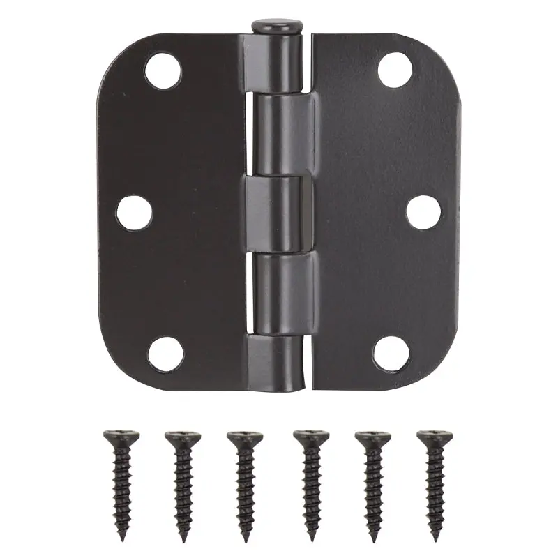 ProSource LR-704-PS Door Hinge, Steel, Oil-Rubbed Bronze, Loose Pin, 180 deg Range of Motion, Screw Mounting