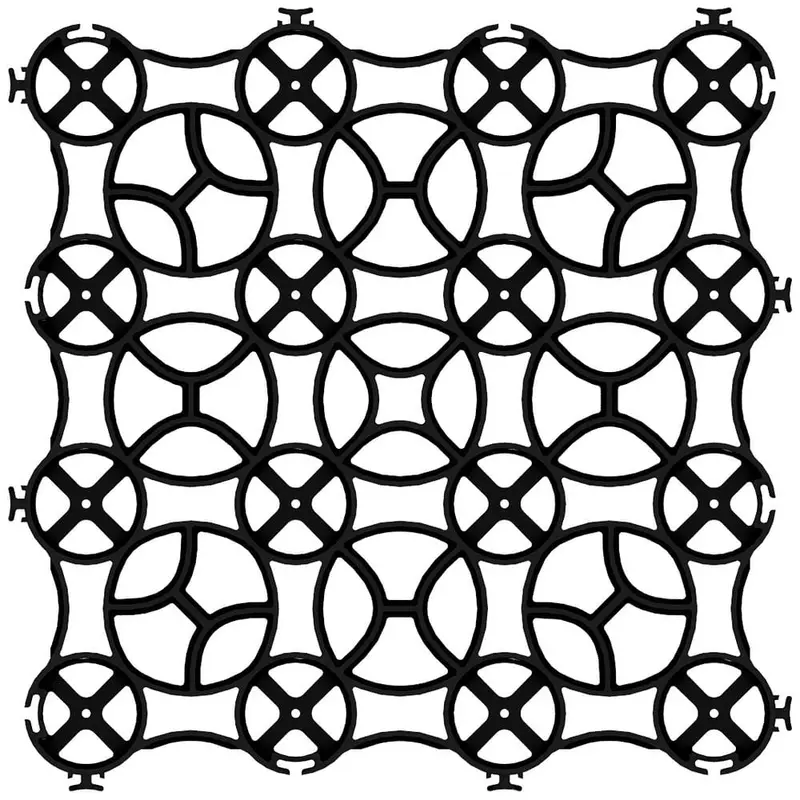 22 in. x 22 in. x 1.5 in. Premium Grid Plastic (12 Pavers/40.50 sq. ft.)