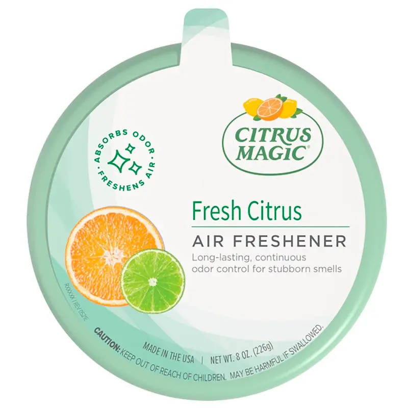 Citrus Magic 616472870 Air Freshener, 8 oz, Fresh Citrus, 350 sq-ft Coverage Area, 6 to 8 weeks-Day Freshness