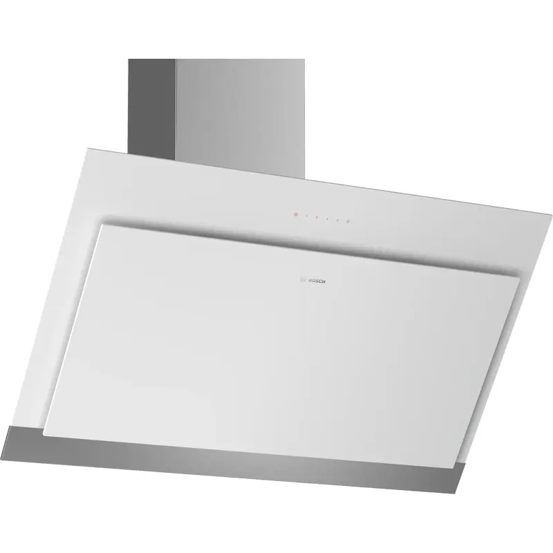 Series 4 Wall-mounted Extractor Hood 90 cm Clear Glass White Printed