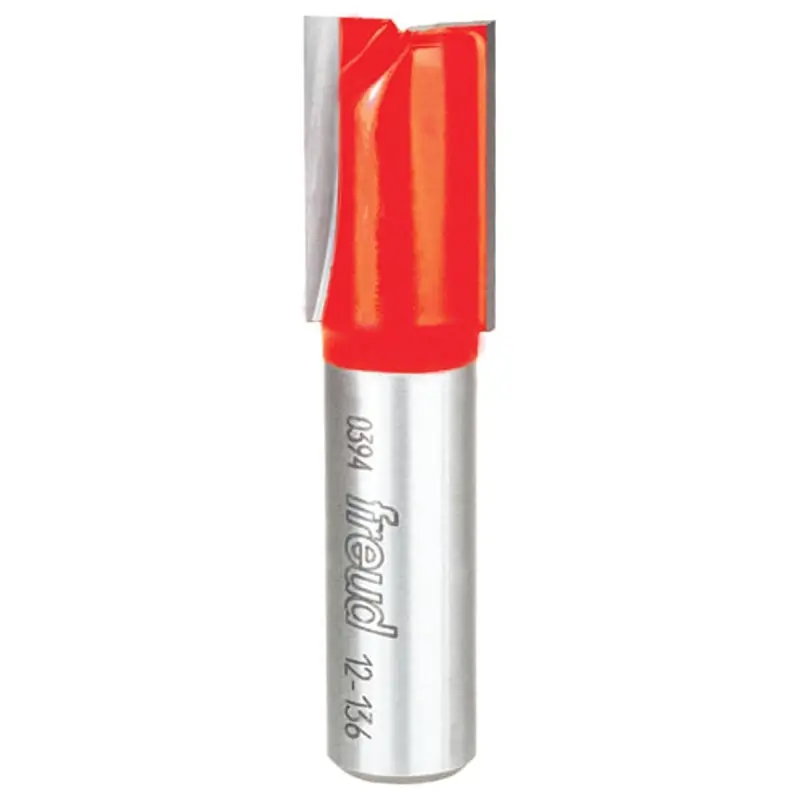Freud 12-136 Router Bit, 5/8 in Dia Cutter, 2-1/2 in OAL, 1/2 in Dia Shank, 2-Cutter, Carbide