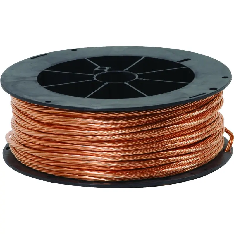 Southwire 4STRDX200BARE Bare Electrical Wire, Stranded, 4 AWG Wire, 198ft L, Copper Conductor