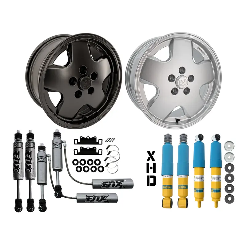Lift & Level Kit [All Eurovan]Early Winnebago (1995-00) / 4 Black GW Alloy Wheels / Bilstein Extra Heavy Duty (XHD)