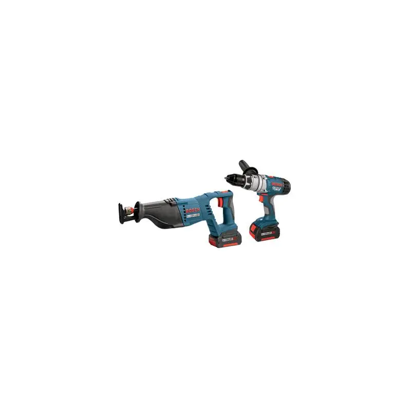 Bosch | CLPK20-180 18V 2-Tool Litheon Combo Kit with Hammer Drill Driver Reciprocating Saw