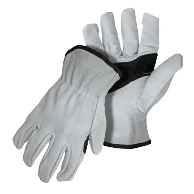 Boss 4064X Gloves, XL, Keystone Thumb, Open, Shirred Elastic Back Cuff, Leather