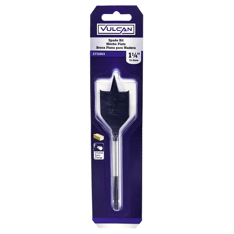 Vulcan 278551OR Spade Drill Bit, 1-1/4 in Dia, Hex Shank