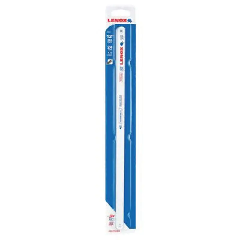 Lenox 20161T224HE Hacksaw Blade, 1/2 in W, 12 in L, 24 TPI