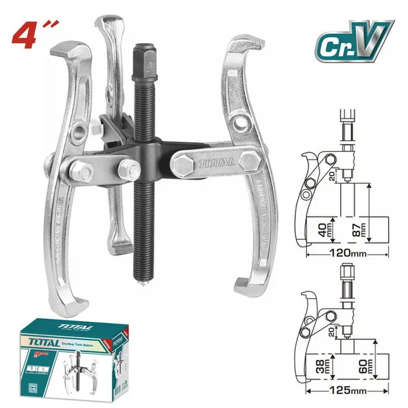TOTAL Three Jaws Puller 4" (THTGP346)