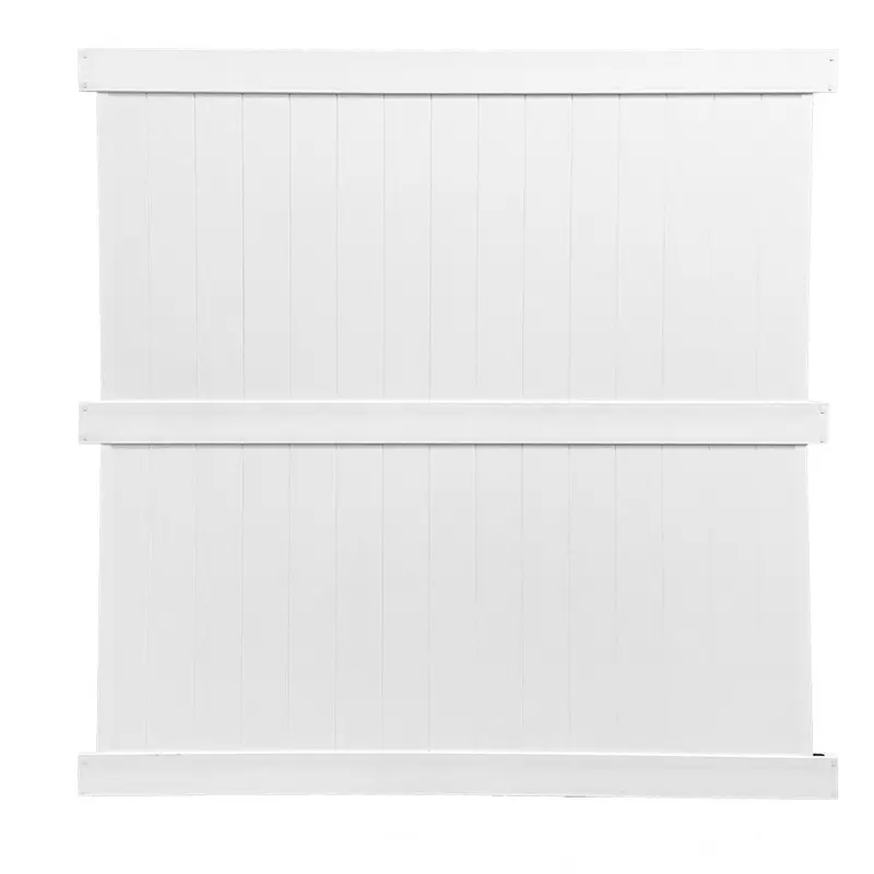 Augusta 8 ft. H x 8 ft. W White Vinyl Privacy Fence Panel KitWhite / 93.38 / 8 ft x 8 ft