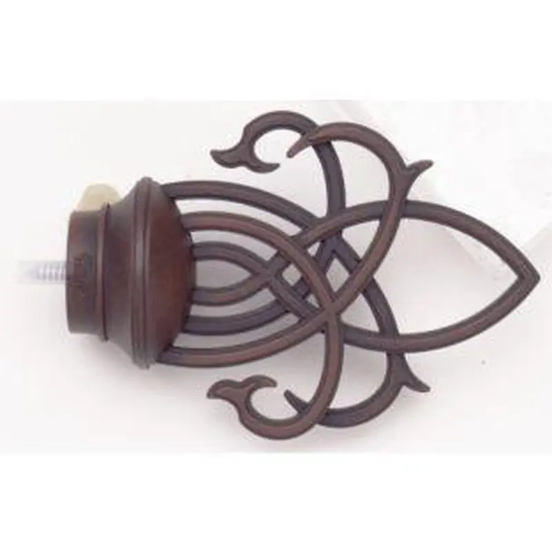 Interlace Finial With Plug - 777 - Rust