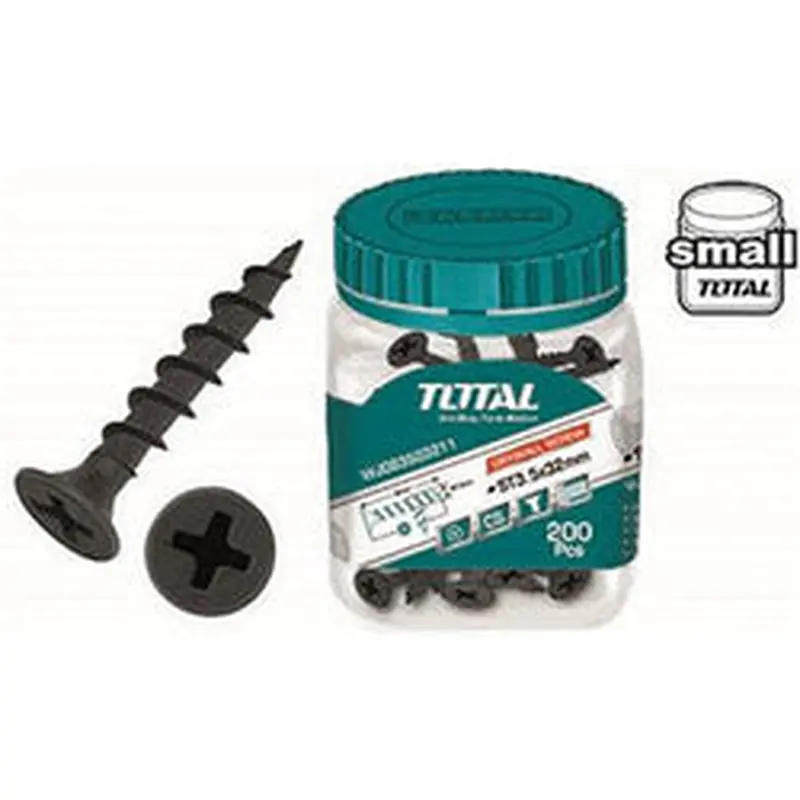Frasco de tornillos 3.5 x 32mm (200pzas) TOTAL WJDS3503211